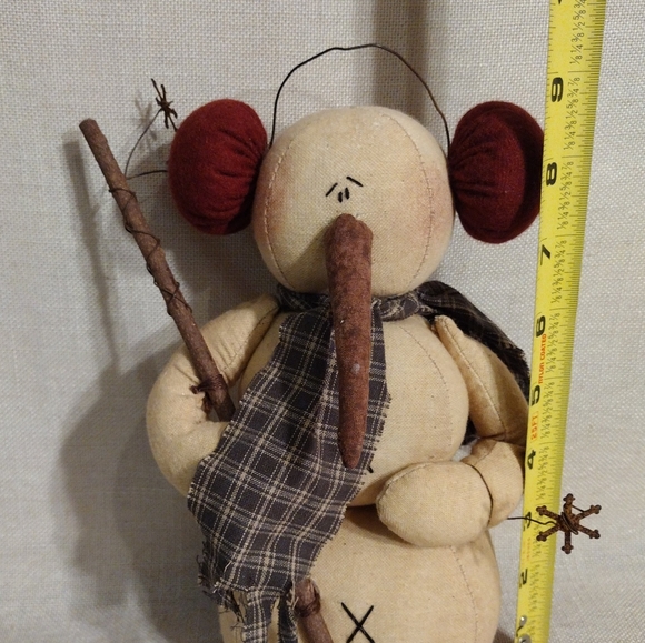 Honey & Me Primitive Snowman / Red Earmuffs - Picture 6 of 7